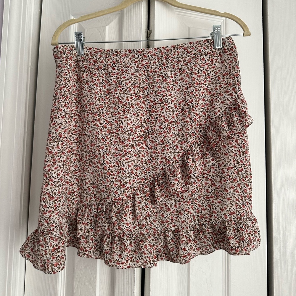 Princess Polly Floral Mini Skirt | size: 8